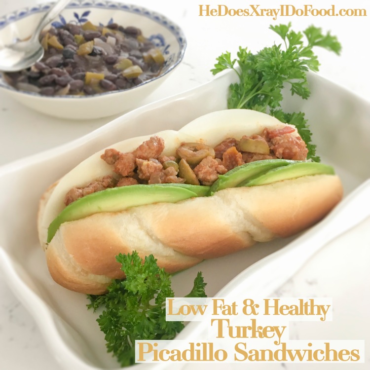 Low Fat & Healthy; (Turkey) Picadillo Sandwiches-HeDoesXrayIDoFood.com